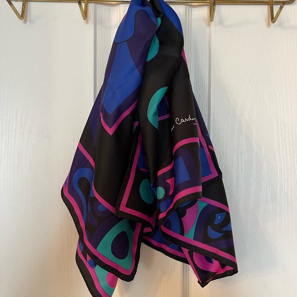 Pierre Cardin Paris Colorful Abstract Print Scarf - Picture 2 of 7